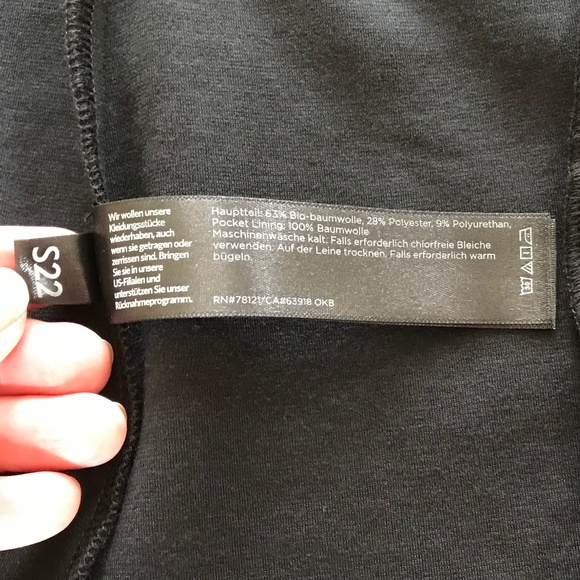 EILEEN FISHER COTTON PONTE STAND COLLAR BLACK JACKET - Picture 11 of 15